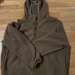 Oversize brown hoodie